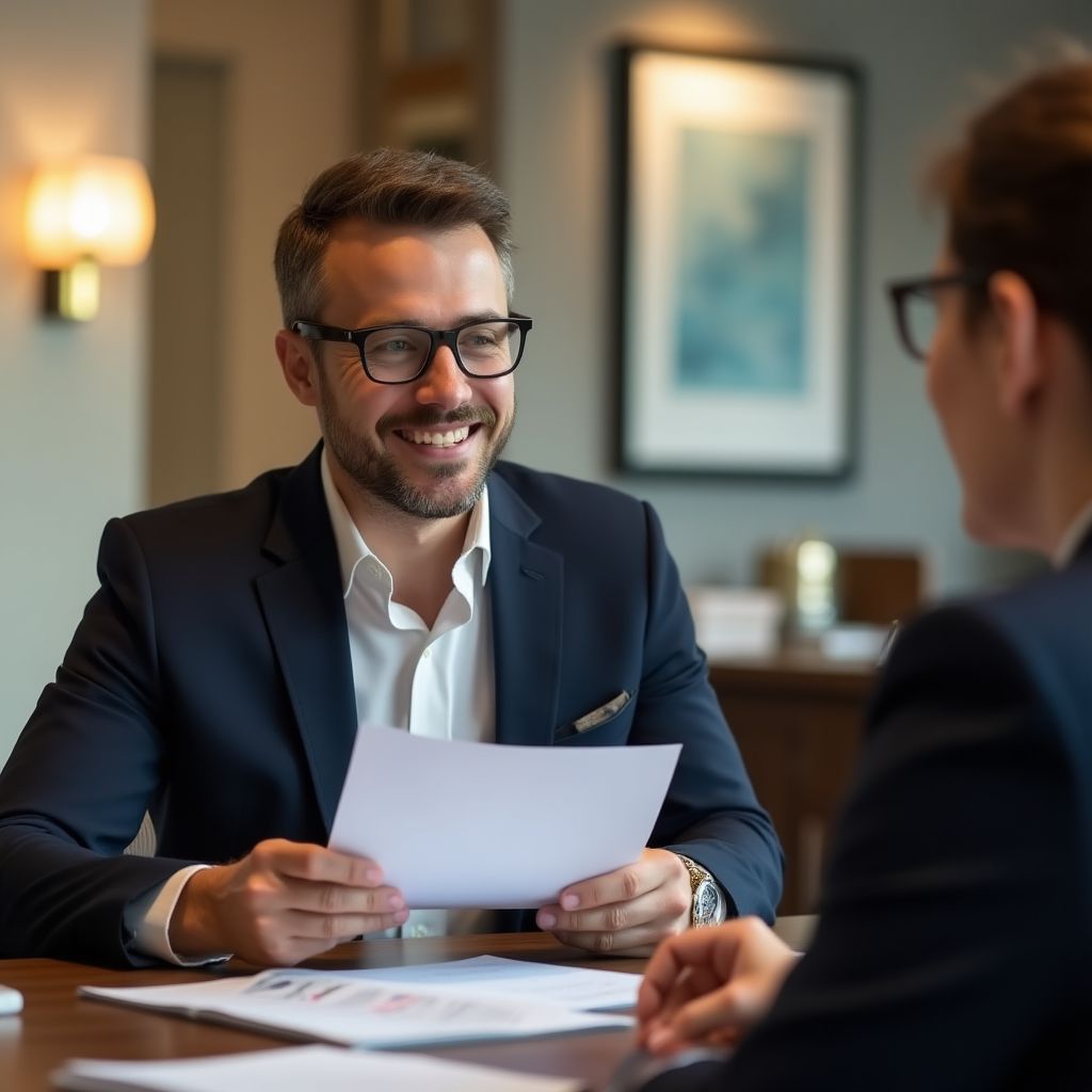 Reunión con cliente FinanConsult